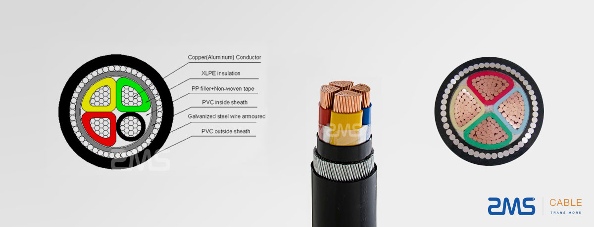 Copper Conductor Low Voltage Power Cable/ XLPE PVC Power Cable