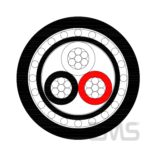 3 Core Aluminium Concentric Cable