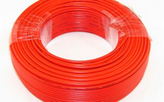 Power cables should be sheathed in PVC throughout