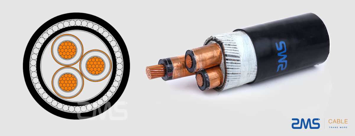 Al Cu XLPE PVC SWA STA Power Cable